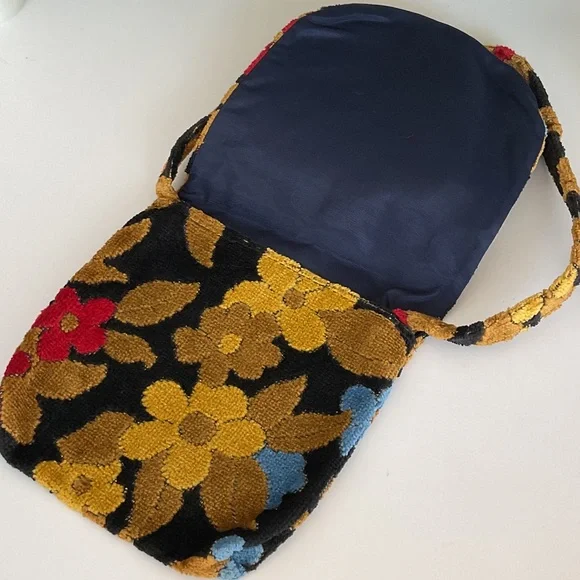 BOHO Floral Patterned Tapestry Women's Bag - Picture 3 of 8